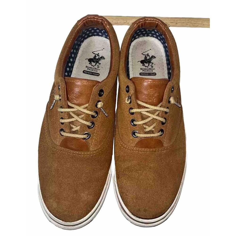 Beverly Hills Polo Club Brown Suede Men’s Boat Rooney Boat Sneakers Size 9.5